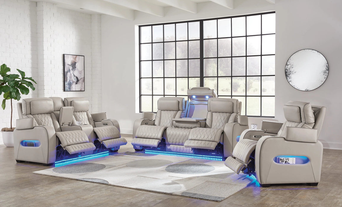 Boyington Power Reclining Sofa, Loveseat and Recliner
