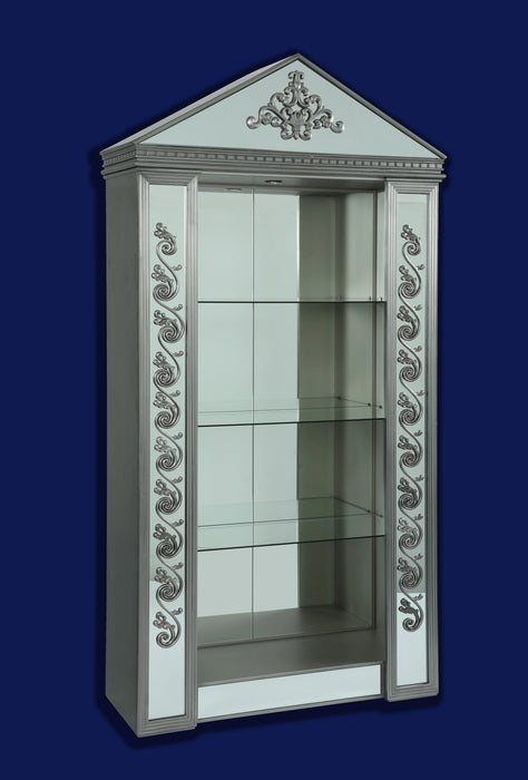 Eros Modern Style Cabinet with Metal Finish