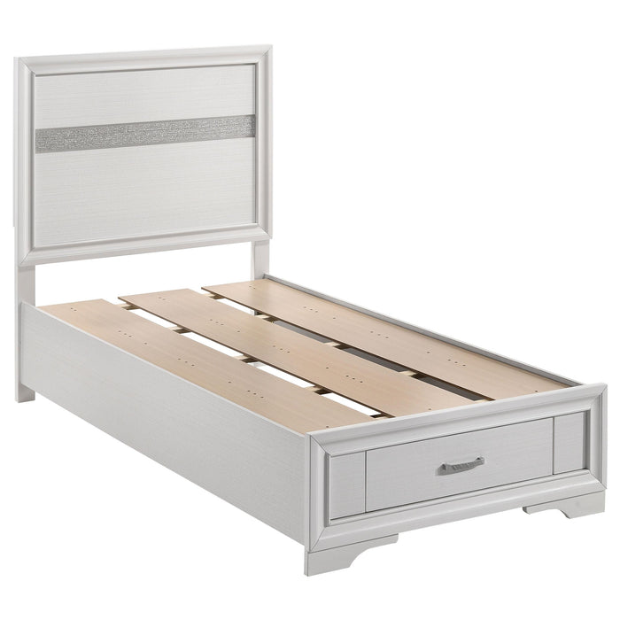 Miranda Full & Twin Storage Bed White