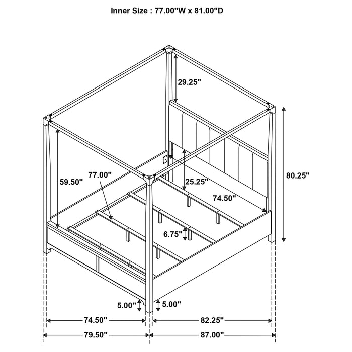 Gran Park 5 Pc Bedroom Set