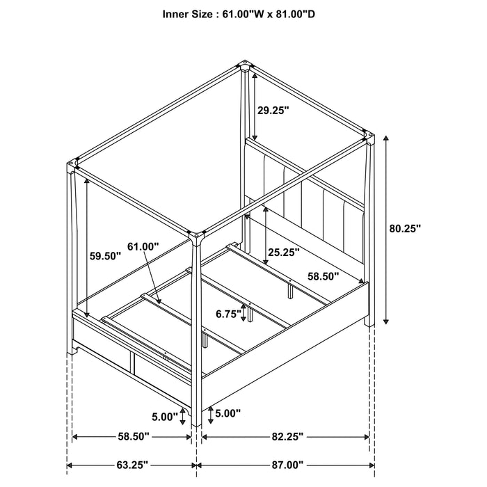 Gran Park 4 Pc Bedroom Set