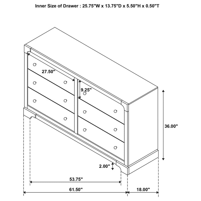 Gran Park 4 Pc Bedroom Set
