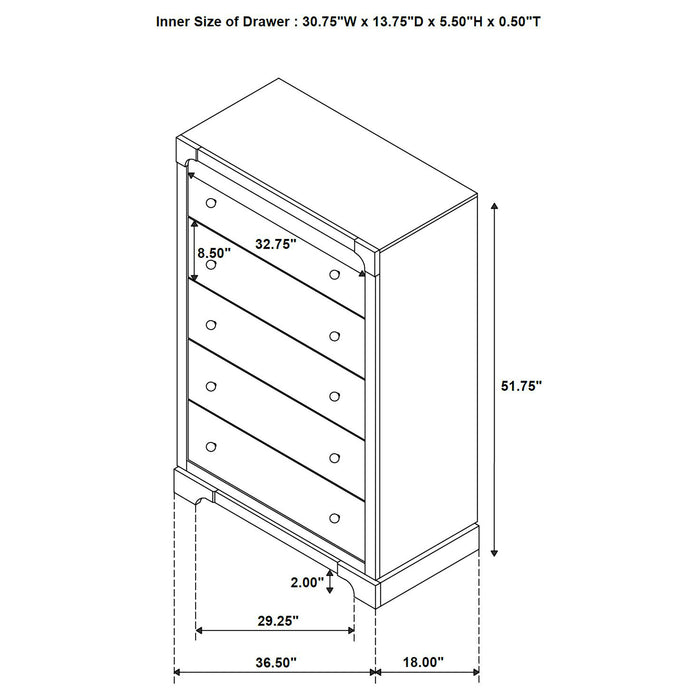 Gran Park 4 & 5 Piece Bedroom Set E.King, Queen, & Cal.King