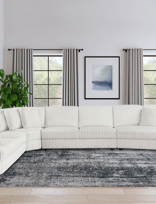 Emberson Upholstered Armless Loveseat Ivory