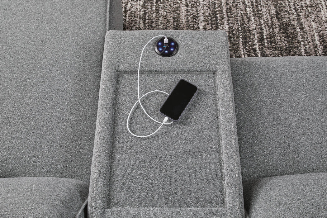 Modmax II Reclining Sectional with Chaise and Audio Console