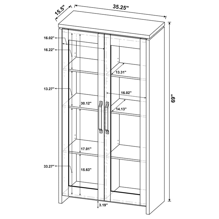 Alejo Tall Display Cabinet