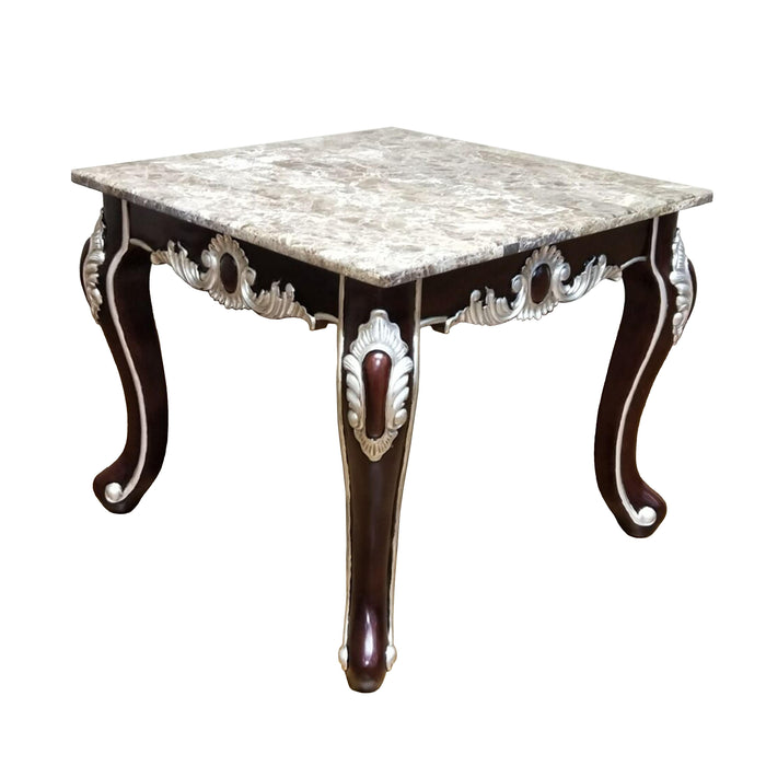 Monica Traditional Style End Table in Cherry finish Wood