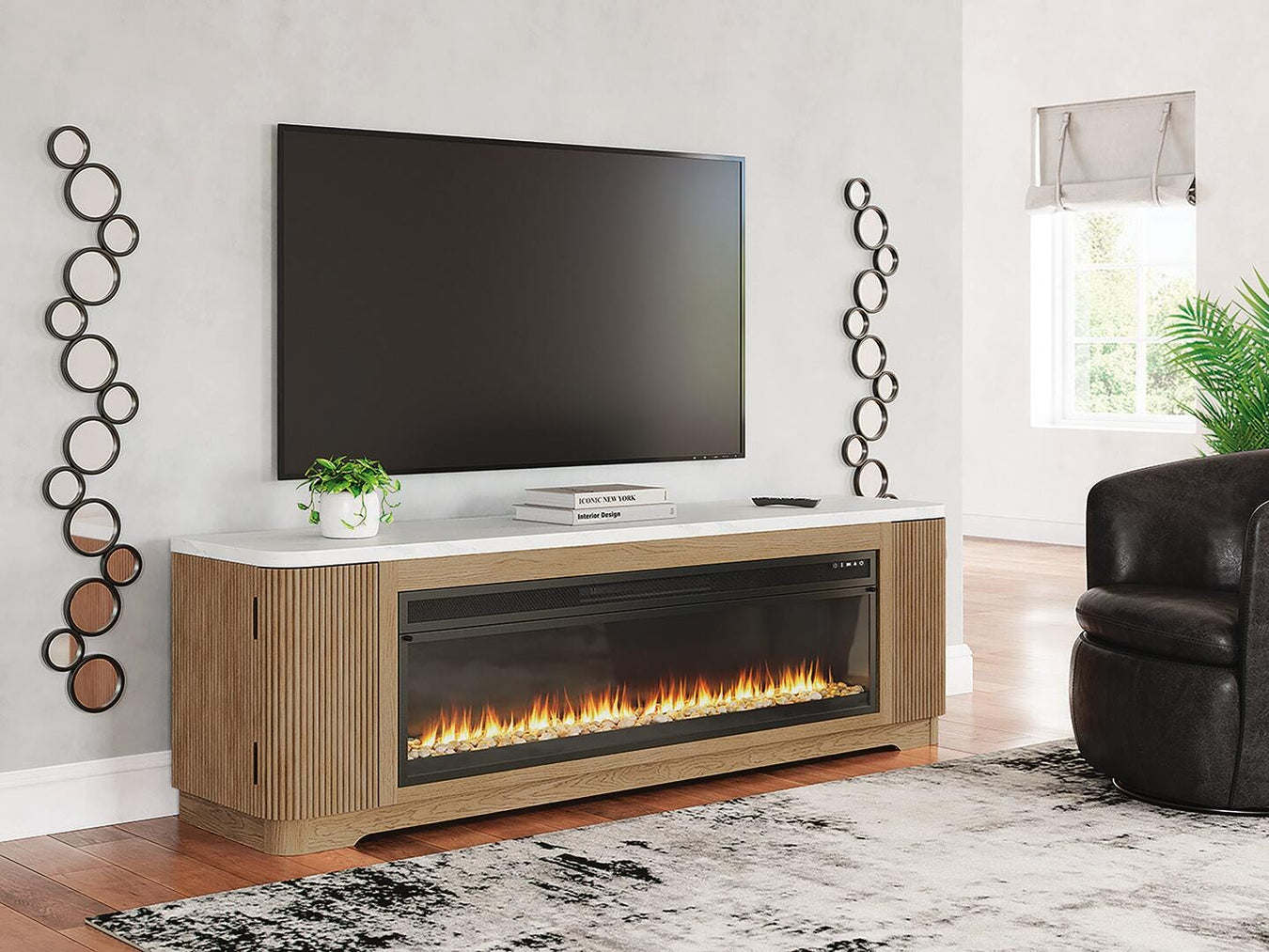 TV Stand w/Fire