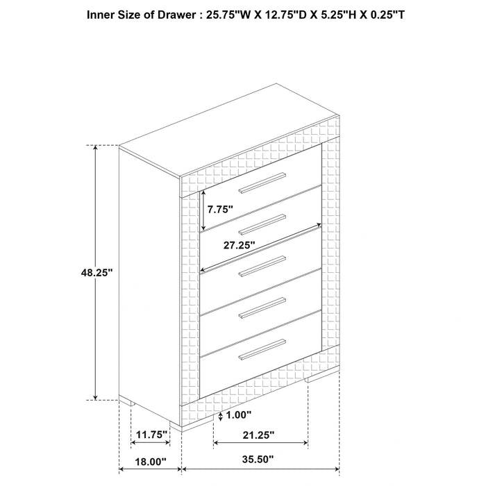 Ives 5 Pc Bedroom Set