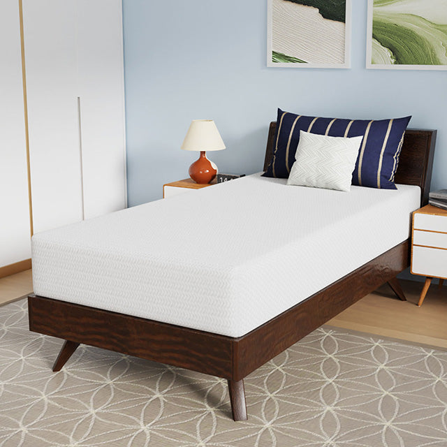 Nasturtium 10" Twin Bamboo Charcoal Infused Memory Foam