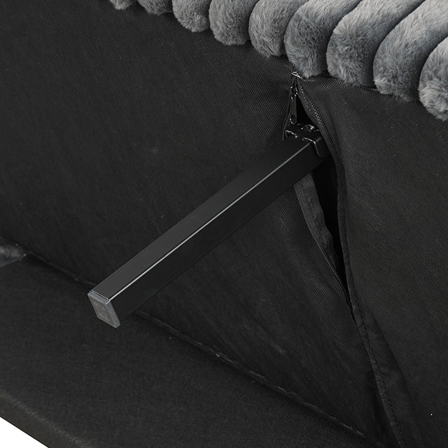 Hinwil Futon Sofa Bed Pink, Beige Grey, & Black