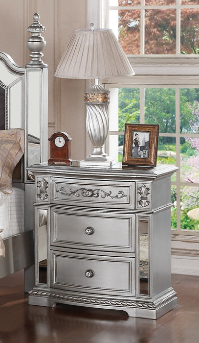 Cosmos Pamela Nightstand in Silver image